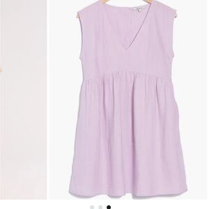 Madewell Lavender Relaxed Empire Waist Dress